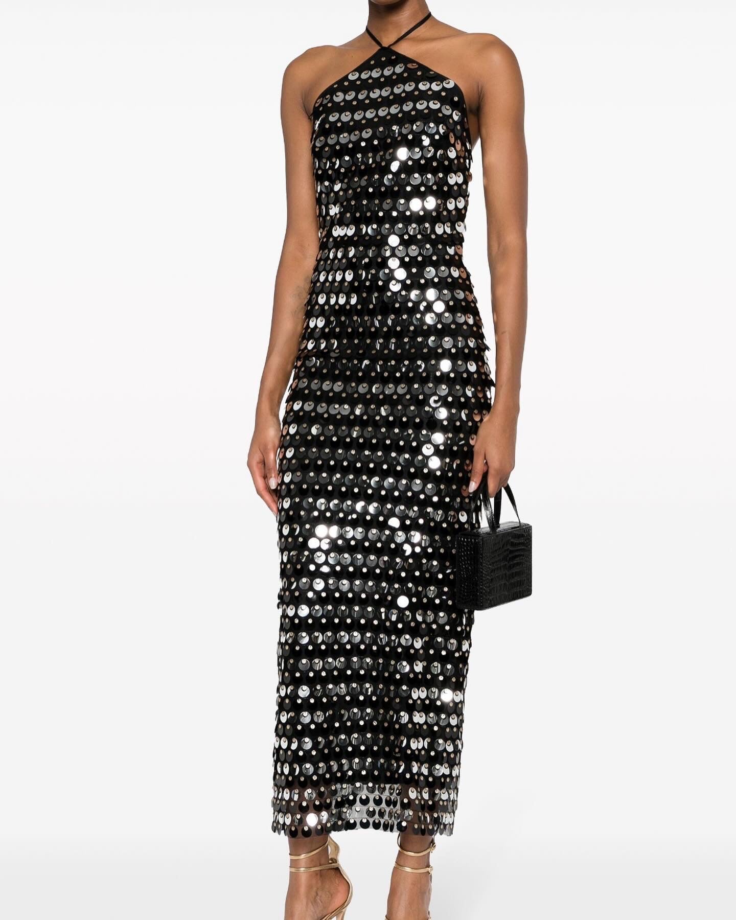 BLANCA SEQUINNED MAXI DRESS