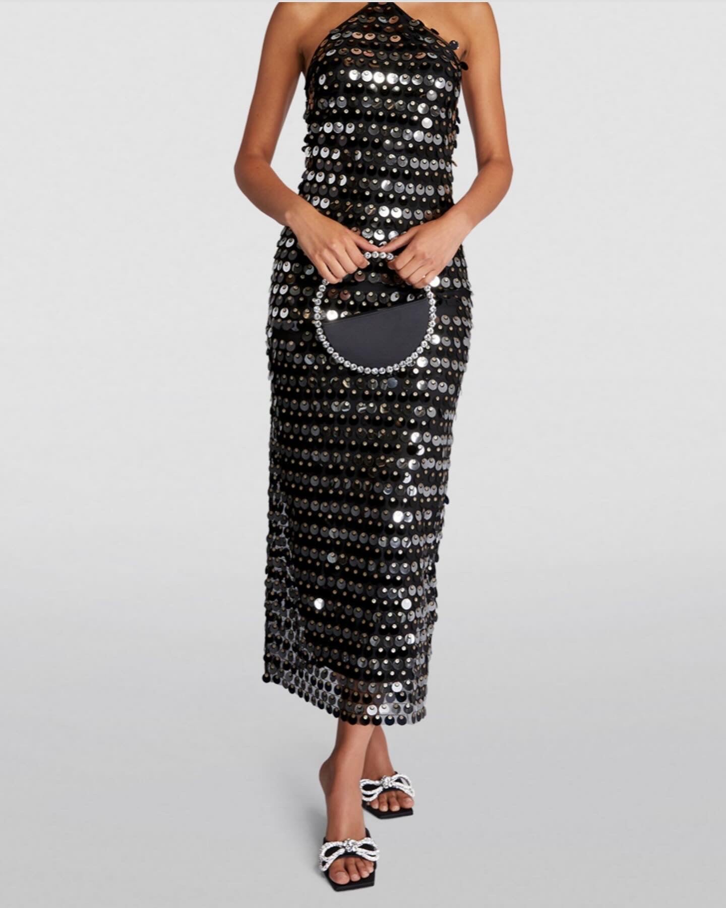 BLANCA SEQUINNED MAXI DRESS